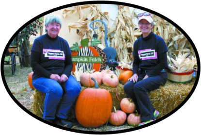 Gale and Kathy in the Pumpkin Patch